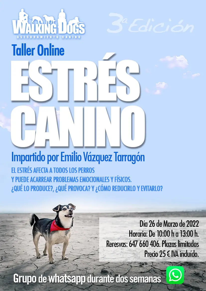 Taller Oline Estrés Canino 3ª Edición 1 Taller Oline Estrés Canino 3ª Edición 1